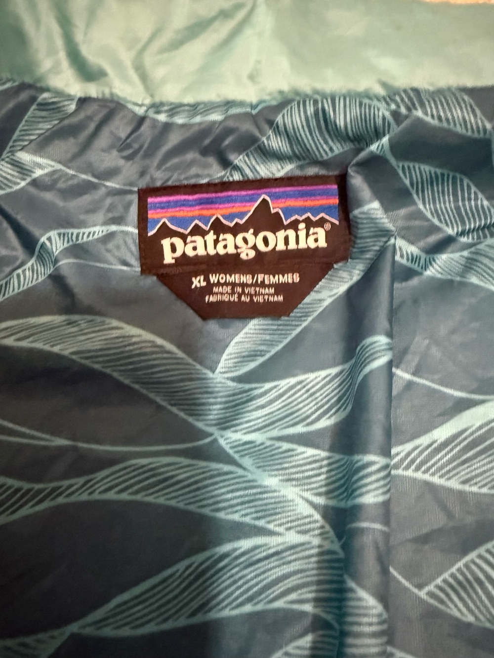 Patagonia Women's Nano Puff Light Blue Quilted Packable Jacket XL - Picture 4 of 12